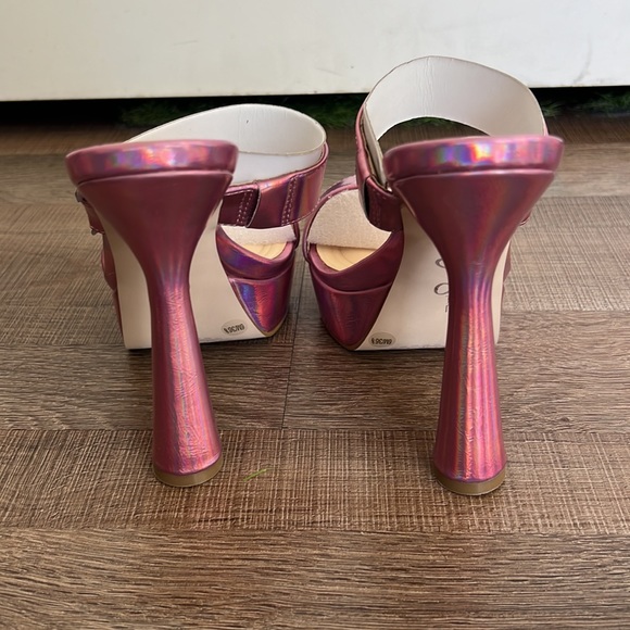 NWB Jessica Simpson Sempira Platform Heel Pink Iridescent - Picture 9 of 13
